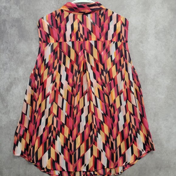 Liz Claiborne Soft Lightweight Sleeveless Button Down 2X - Picture 7 of 10